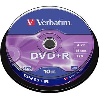 Verbatim DVD+R 16×, 10 ks Cake-Box (43498)
