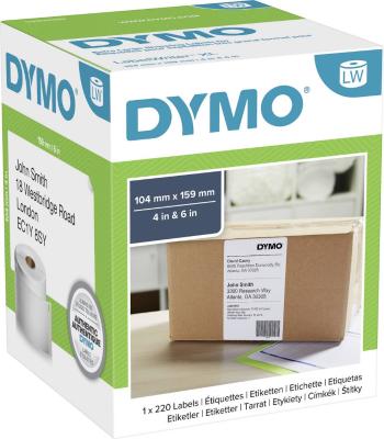DYMO etikety v roli  S0904980 S0904980 159 x 104 mm papier  biela 220 ks permanentné prepravné štítky