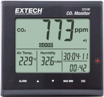 Prístroj na monitorovanie kvality vzduchu a koncentrácie CO2, Extech CO100
