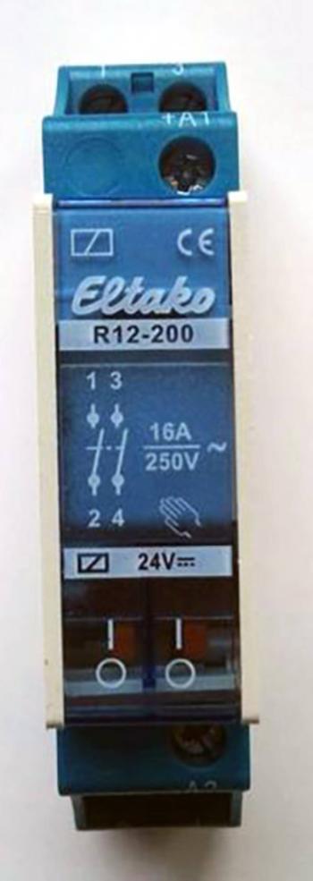 Eltako R12-200-24V DC spínacie relé Menovité napätie: 24 V Spínací prúd (max.): 8 A 2 spínacie  1 ks