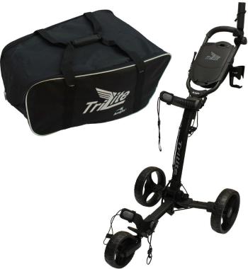 Axglo TriLite 3-Wheel SET Black/Black Manuálny golfový vozík