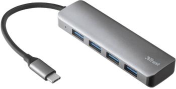 Trust HALYX  USB 3.1 hub (Gen 2)  strieborná