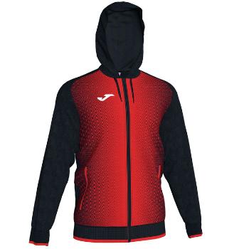 JACKET HOODED SUPERNOVA BLACK-RED čierna-červená M