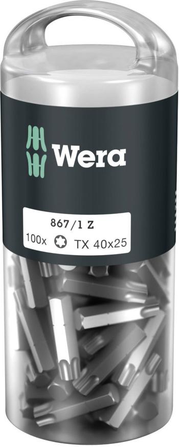 Wera 867/1 Z TORX® DIY 100 SiS 05072452001 bit Torx T 40 nástrojová ocel legované, vysoko pevné D 6.3 100 ks