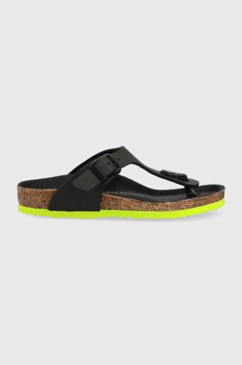 Detské žabky Birkenstock Gizeh čierna farba