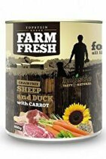 Farm Fresh Dog Sheep&Duck s mrkvou v konzerve 800g + Množstevná zľava