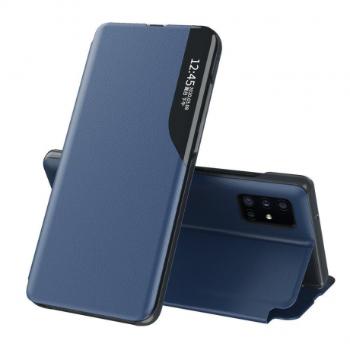 MG Eco Leather View knižkové puzdro na Samsung Galaxy S20 Ultra, modré