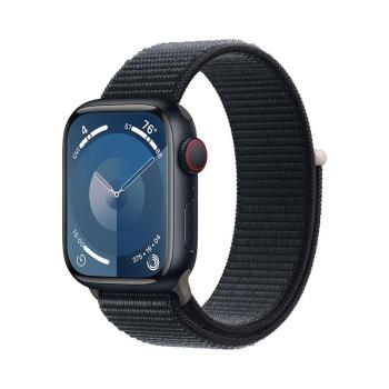 APPLE WATCH SERIES 9 GPS + CELLULAR 41MM MIDNIGHT ALUMINIUM CASE WITH MIDNIGHT SPORT LOOP, MRHU3QC/A