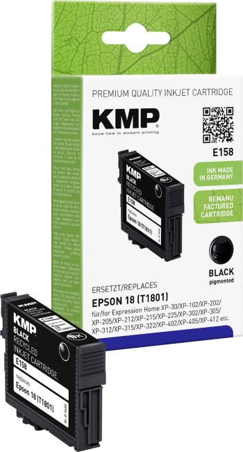 KMP Ink náhradný Epson T1801, 18 kompatibilná  čierna E158 1622,4801