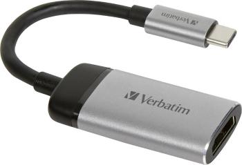 Verbatim 49143 USB-C™ adaptér [1x USB-C ™ zástrčka - 1x HDMI zásuvka] strieborná (matná)  0.10 m