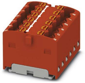 Phoenix Contact PTFIX 12X1,5-G RD 3002878 blok rozvádzača  0.14 mm² 1.5 mm² červená 20 ks