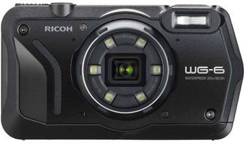 Ricoh WG-6 schwarz digitálny fotoaparát 20 Megapixel Zoom (optický): 5 x čierna  vodotesný do 20 m, nárazuvzdorný