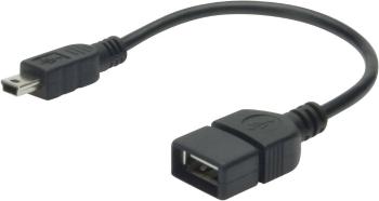 Digitus USB 2.0 adaptér [1x mini USB 2.0 zástrčka B - 1x USB 2.0 zásuvka A] AK-300310-002-S