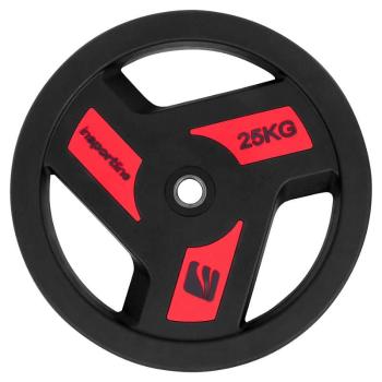 Pogumovaný kotúč inSPORTline Herk 25kg 30 mm