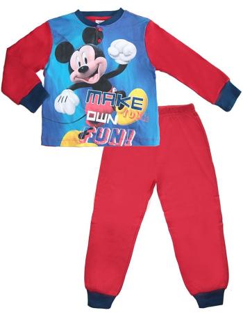 červené chlapčenské pyžamo mickey mouse vel. 122