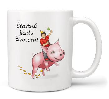 Hrnček Šťastnú jazdu životom (Náplň hrnčeka: Žiadna)