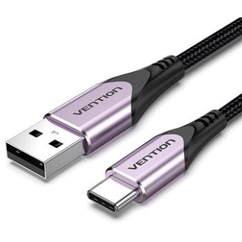Vention Cotton Braided USB-C to USB 2.0 Cable Purple 1,5 m Aluminum Alloy Type (CODVG)