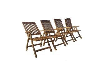 Záhradné polohovateľné kreslo RIVIERA (teak)