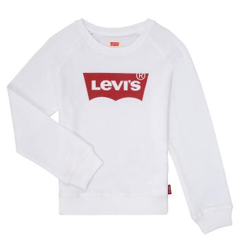 Levis  KEY ITEM LOGO CREW  Mikiny Biela