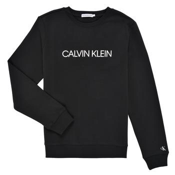 Calvin Klein Jeans  Mikiny INSTITUTIONAL LOGO SWEATSHIRT  Čierna