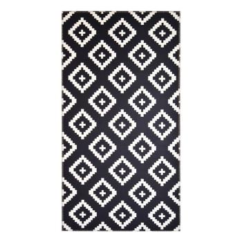Čierno-biely koberec Vitaus Geo Winston, 50 × 80 cm