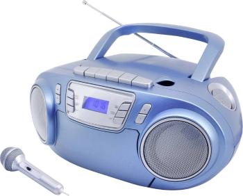 soundmaster SCD5800BL CD-rádio FM UKW, USB, kazeta, rádioprehrávač  vr. mikrofónu modrá