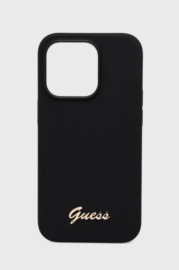 Puzdro na mobil Guess Iphone 14 Pro 6,1" čierna farba