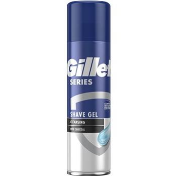 GILLETTE Series Čistiaci gél na holenie s dreveným uhlím 200 ml (7702018619757)