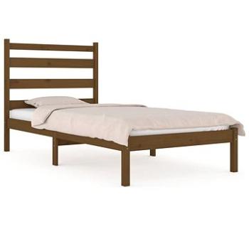 Rám postele medovo hnedý masívna borovica 75 × 190cm Small Single, 3103611