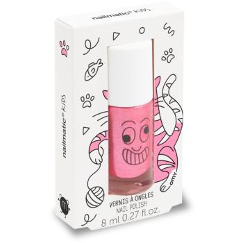 Nailmatic Kids lak na nechty pre deti odtieň Kitty - candy pink glitter 8 ml