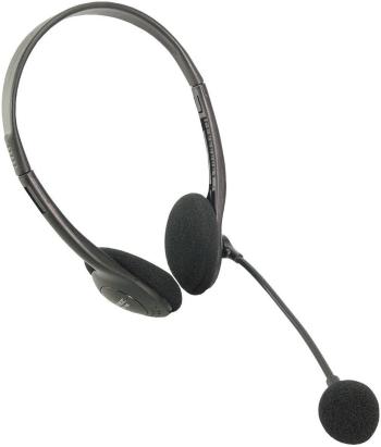 LogiLink HS0001 headset k PC jack 3,5 mm káblový na ušiach čierna
