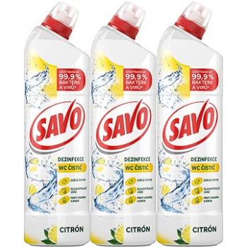 SAVO Citrón WC gél 3× 700 ml (CISWC166s3)