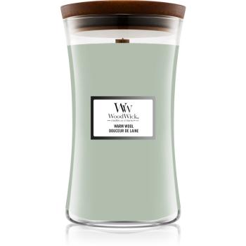 Woodwick Warm Wool vonná sviečka s dreveným knotom 610 g