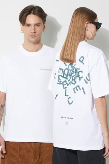 Bavlnené tričko Filling Pieces T-shirt Alphabet biela farba, s potlačou, 74405001901