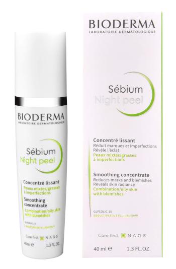 Bioderma Nočná pleťové sérum s peelingovým efektom (Sebium Night Peel Smoothing Concentrate ) 40 ml