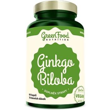 GreenFood Nutrition Ginkgo Biloba  extract 60 kapsúl (8594193928453) + ZDARMA Jód GreenFood Nutrition