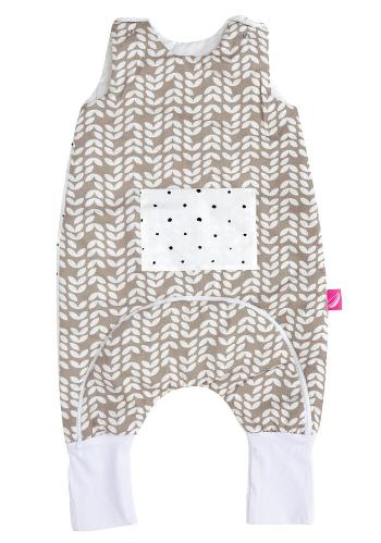 MOTHERHOOD Vak spací s nohavicami a vreckom Beige Classics 1-1,5r 2 tog