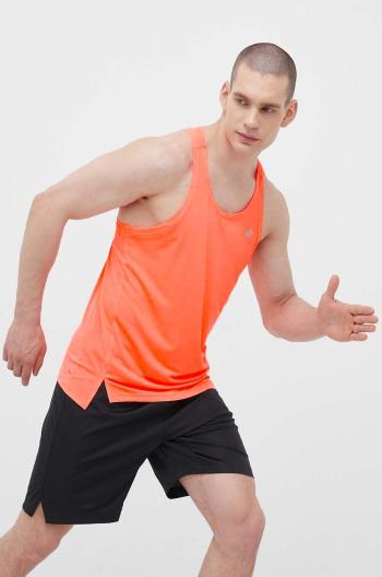 Bežecké tričko New Balance Accelerate Singlet oranžová farba