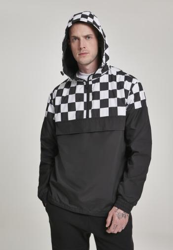 Urban Classics Check Pull Over Jacket blk/chess - S