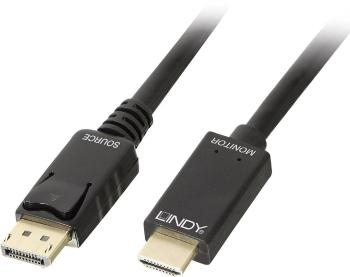 LINDY DisplayPort / HDMI káblový adaptér #####DisplayPort Stecker, #####HDMI-A Stecker 0.50 m čierna 36920  #####Display