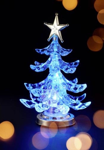 Sygonix SY-4722058 vianočný strom     RGB  priehľadná, strieborná
