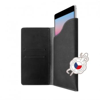 Kožené pouzdro FIXED Pocket Book pro Apple iPhone 6 Plus/6S Plus/7 Plus/8 Plus/XS Max/11 Pro Max, šedé