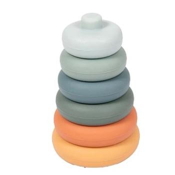 Bo Jungle Stohovacie hryzátko B-Silicone Rounds (1703739300104)