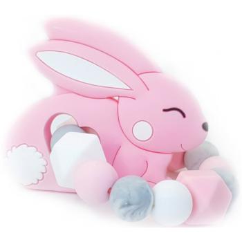 KidPro Teether Bunny Pink hryzadielko 1 ks
