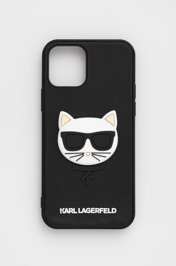 Puzdro na mobil Karl Lagerfeld Iphone 12/12 Pro 6,1'' čierna farba