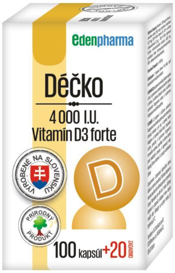 EdenPharma Déčko 4000 I.U., vitamín D3 forte 120 tabliet