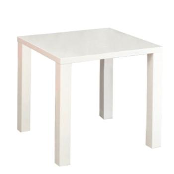 Jedálenský stôl, biela vysoký lesk HG, 80x80 cm, ASPER NEW TYP 5 P1, poškodený tovar