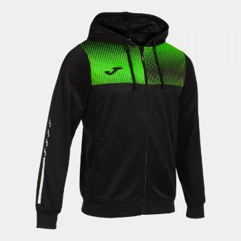 ECO SUPERNOVA ZIP-UP HOODIE BLACK FLUOR GREEN 4XS