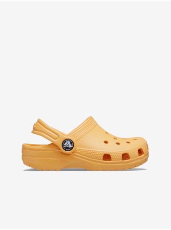 Oranžové detské šľapky Crocs