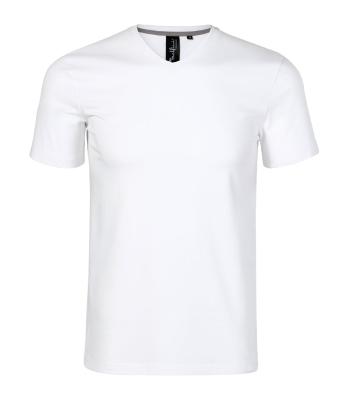 MALFINI Pánske tričko Action V-neck - Biela | XL